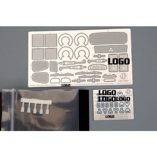 1/24 Mitsubishi Lancer GSR Evolution III Detail Set for Hasegawa kit #20350 1/24 Mitsubishi Lancer GSR Evolution III Detail Set for Hasegawa kit #20350