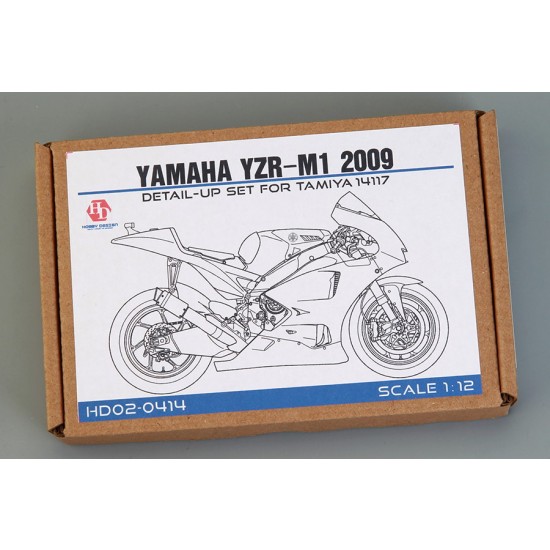 1/12 Yamaha YZR-M1 2009 Detail-up Set for Tamiya kit #14117 1/12 Yamaha YZR-M1 2009 Detail-up Set for Tamiya kit #14117
