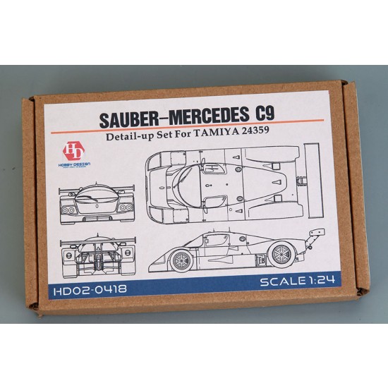 1/24 Sauber-Mercedes C9 Detail-up Set for Tamiya kit #24359 1/24 Sauber-Mercedes C9 Detail-up Set for Tamiya kit #24359