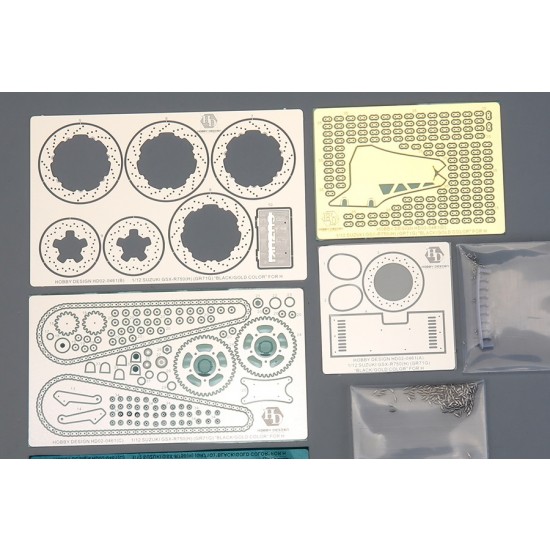 1/12 Suzuki GSX-R750(H) GR71G Black/Gold Colour Detail Set for Hasegawa kit #21749 1/12 Suzuki GSX-R750(H) GR71G Black/Gold Colour Detail Set for Hasegawa kit #21749
