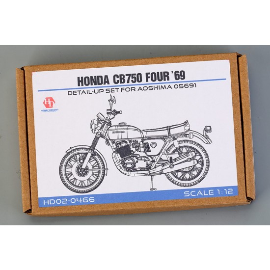 1/12 Honda CB750 Four69 Detail Set for Aoshima kit #05691 1/12 Honda CB750 Four69 Detail Set for Aoshima kit #05691