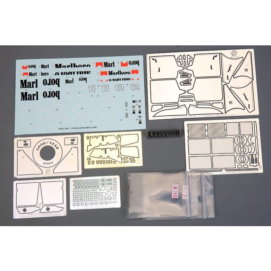 1/24 Mclaren MP4/4 1988 Detail Set for Meng kit #CS-007 1/24 Mclaren MP4/4 1988 Detail Set for Meng kit #CS-007