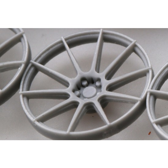 1/24 19inch ADV.1 10M.V2 Wheels (4 Resin Wheels + Metal Air Valves)