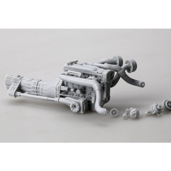 1/24 Nissan RB26 Full Detail Engine Kit for Skyline GT-R (R34) kit (Resin) 1/24 Nissan RB26 Full Detail Engine Kit for Skyline GT-R (R34) kit (Resin)