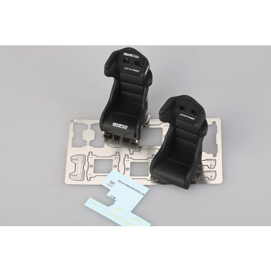 1/24 Sparco PRO-ADV Racing Seats (2pcs) (Resin+PE+Decals)