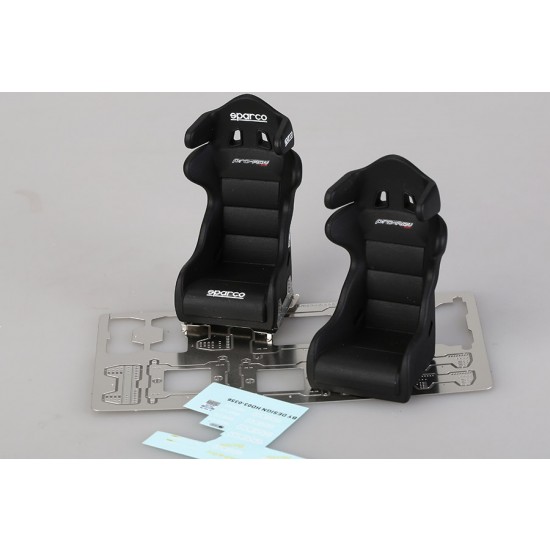 1/24 Sparco PRO-ADV Racing Seats (2pcs) (Resin+PE+Decals)