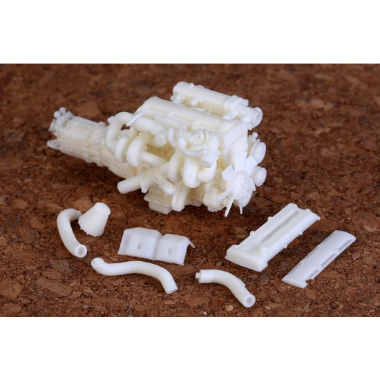 1/24 Toyota 2JZ Engine Kit (Resin+PE) 1/24 Toyota 2JZ Engine Kit (Resin+PE)