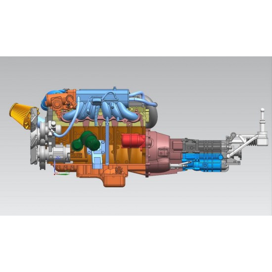 1/24 Toyota 2JZ Engine Kit (Resin+PE)