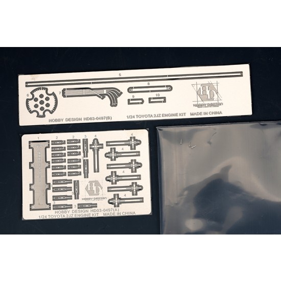 1/24 Toyota 2JZ Engine Kit (Resin+PE) 1/24 Toyota 2JZ Engine Kit (Resin+PE)