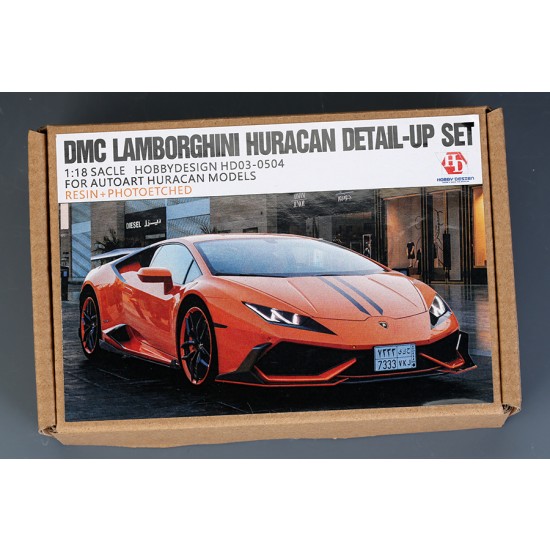 1/18 DMC Lamborghini Huracan Detail Set for Autoart (resin, PE, metal parts & Logo) 1/18 DMC Lamborghini Huracan Detail Set for Autoart (resin, PE, metal parts & Logo)