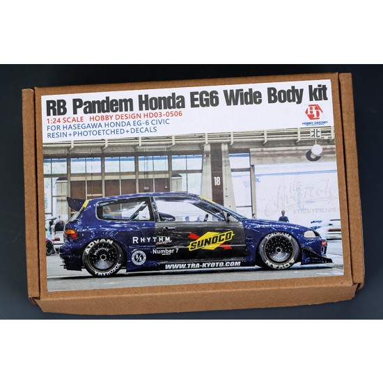 1/24 Rocket Bunny Pandem Honda EG6 Wide Body Transkit for Hasegawa kits 1/24 Rocket Bunny Pandem Honda EG6 Wide Body Transkit for Hasegawa kits