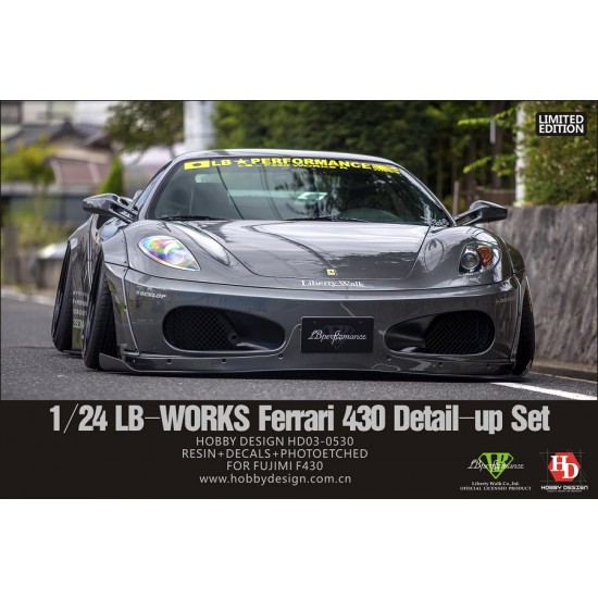 1/24 LB-Works Ferrari 430 Wide Body Set for Fujimi kit #F430 1/24 LB-Works Ferrari 430 Wide Body Set for Fujimi kit #F430