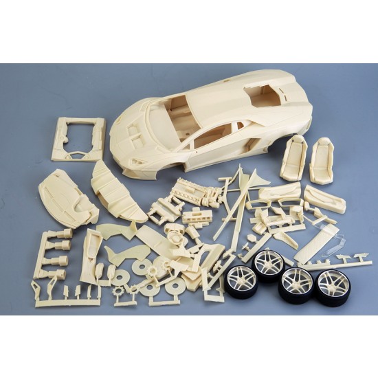 1/24 LB-Works Aventador 2.0 (Gulf) Full Detail Kit 1/24 LB-Works Aventador 2.0 (Gulf) Full Detail Kit