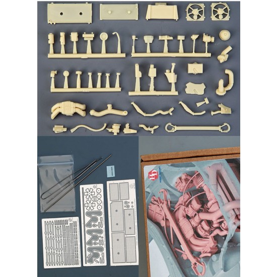 1/24 GR86 Turbo Charger & Engine Detail-up Parts for Tamiya #24361 1/24 GR86 Turbo Charger & Engine Detail-up Parts for Tamiya #24361