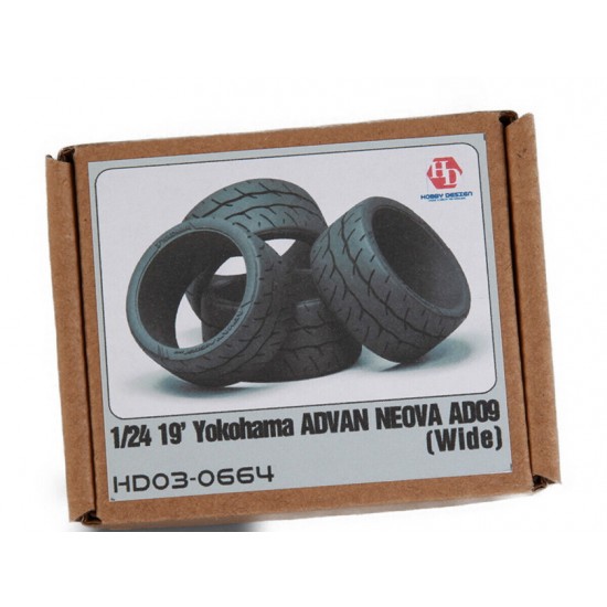 1/24 19 Yokohama Advan Neova AD09 Tyres (Wide) 1/24 19 Yokohama Advan Neova AD09 Tyres (Wide)