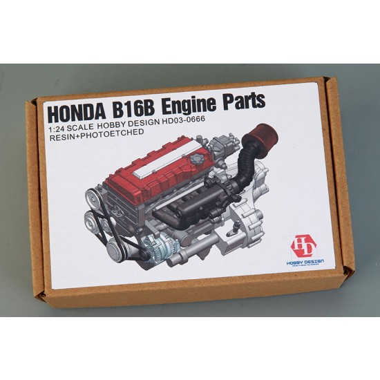 1/24 Honda B16B Engine Parts 1/24 Honda B16B Engine Parts