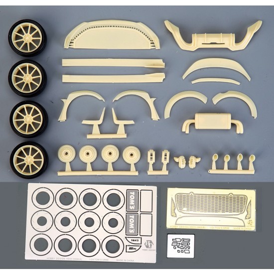 1/24 Toms Toyota GR86 Detail-up Parts for Tamiya kit #24361 1/24 Toms Toyota GR86 Detail-up Parts for Tamiya kit #24361