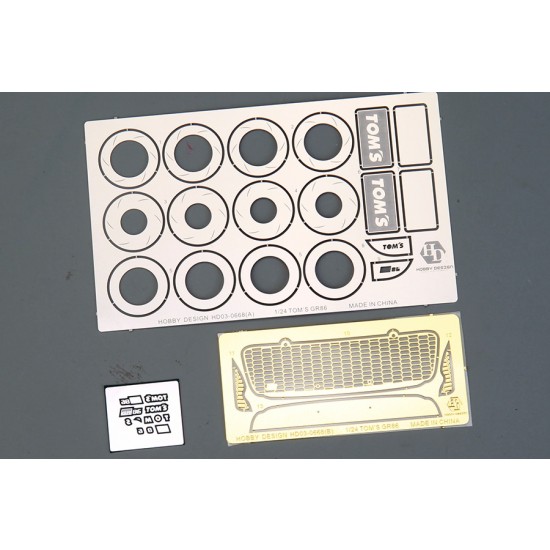 1/24 Toms Toyota GR86 Detail-up Parts for Tamiya kit #24361 1/24 Toms Toyota GR86 Detail-up Parts for Tamiya kit #24361