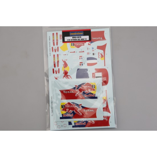1/24 Citroen DS3 WRC2012 #1 Logo Decals for Heller kit 1/24 Citroen DS3 WRC2012 #1 Logo Decals for Heller kit