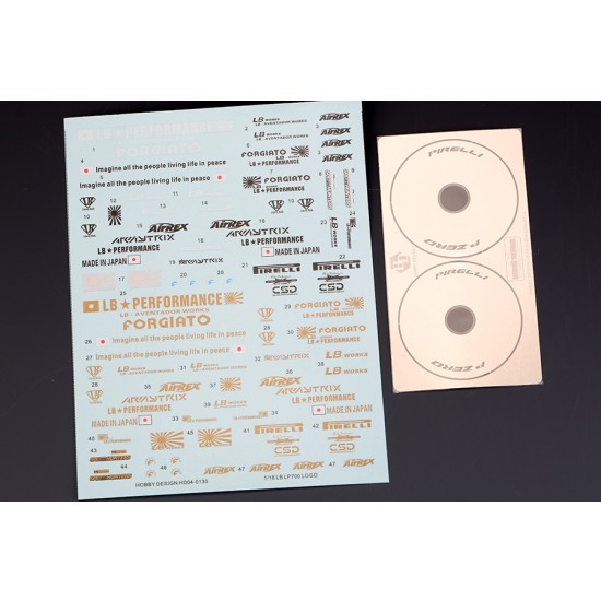 1/18 Lamborghini LP700 Logo for Hobby Design kit HD03-0401 (PE+Decals) 1/18 Lamborghini LP700 Logo for Hobby Design kit HD03-0401 (PE+Decals)