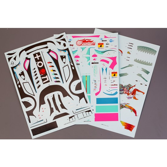 1/24 Mercedes-AMG GT3 Racing 2016 Miku Decals for Tamiya kits 1/24 Mercedes-AMG GT3 Racing 2016 Miku Decals for Tamiya kits