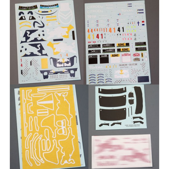 Decals for 1/24 Citroen C3 WRC 2019 Decals for 1/24 Citroen C3 WRC 2019