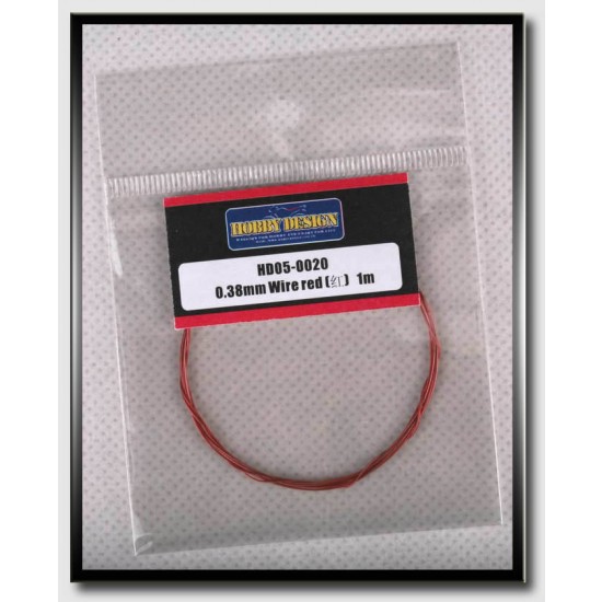 Wire - Red (Diameter: 0.38mm, Length: 1 meter) Wire - Red (Diameter: 0.38mm, Length: 1 meter)