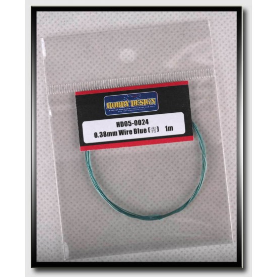 Wire - Blue (Diameter: 0.38mm, Length: 1 meter) Wire - Blue (Diameter: 0.38mm, Length: 1 meter)