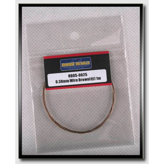 Wire - Brown (Diameter: 0.38mm, Length: 1 meter) Wire - Brown (Diameter: 0.38mm, Length: 1 meter)