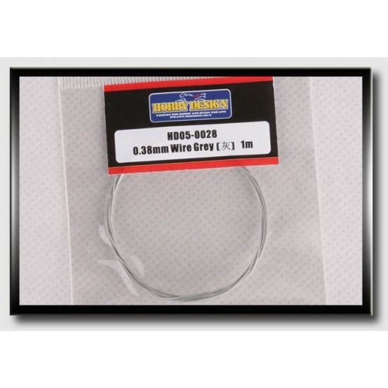 Wire - Grey (Diameter: 0.38mm, Length: 1 meter) Wire - Grey (Diameter: 0.38mm, Length: 1 meter)