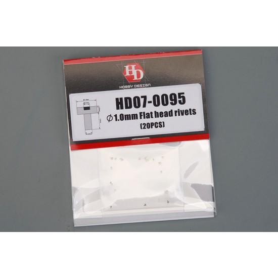 1.0mm Flat Head Rivets (20pcs) 1.0mm Flat Head Rivets (20pcs)