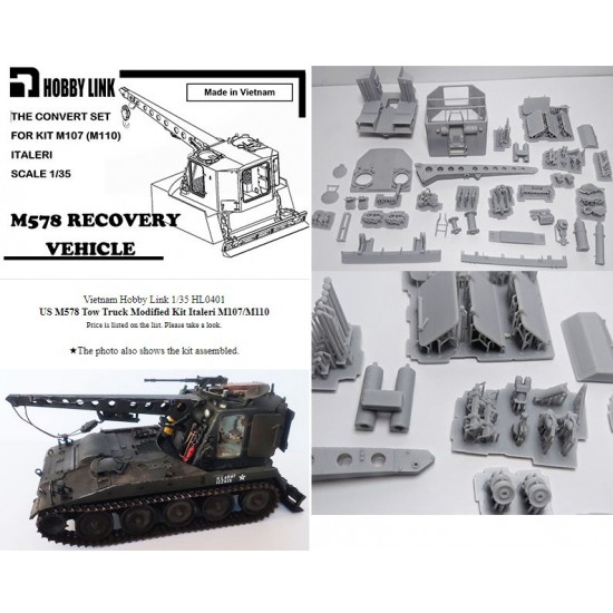 1/35 M578 Recovery Vehicle Conversion Set for Italeri M107 (M110) kit 1/35 M578 Recovery Vehicle Conversion Set for Italeri M107 (M110) kit