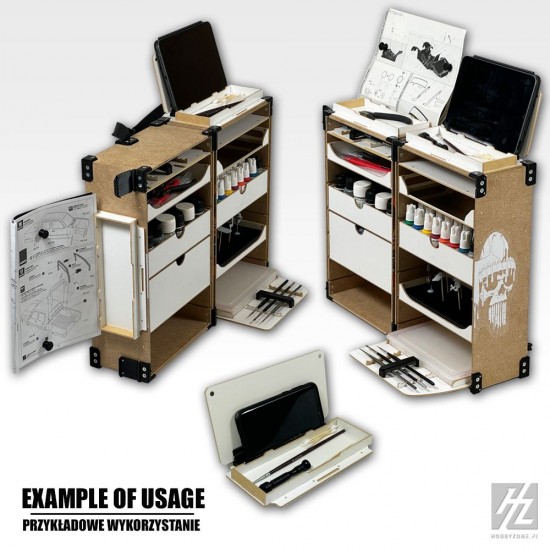 Multifunctional Insert for Portable Hobby Station (storage spot: 20.4 cm x 6.4 cm) Multifunctional Insert for Portable Hobby Station (storage spot: 20.4 cm x 6.4 cm)