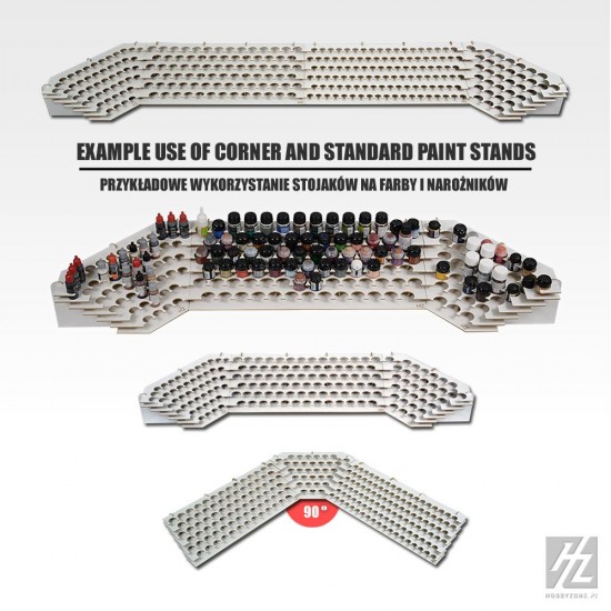 Corner Large Paint Stand (Diameter: 26mm, Dimensions: 32cm x 32cm x 14cm) Corner Large Paint Stand (Diameter: 26mm, Dimensions: 32cm x 32cm x 14cm)