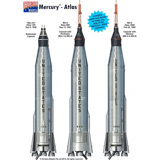 1/72 Spacecraft Series - Mercury-Atlas