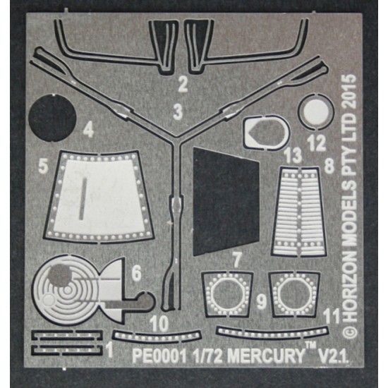 1/72 Spacecraft Series - Mercury Spacecraft (2 kits) 1/72 Spacecraft Series - Mercury Spacecraft (2 kits)