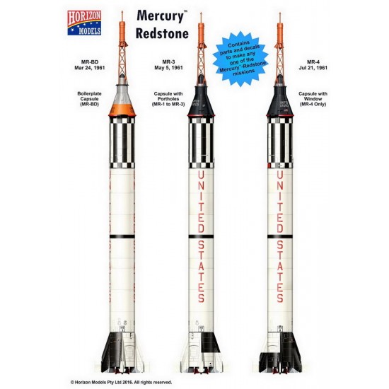 1/72 Spacecraft Series - Mercury Redstone 1/72 Spacecraft Series - Mercury Redstone