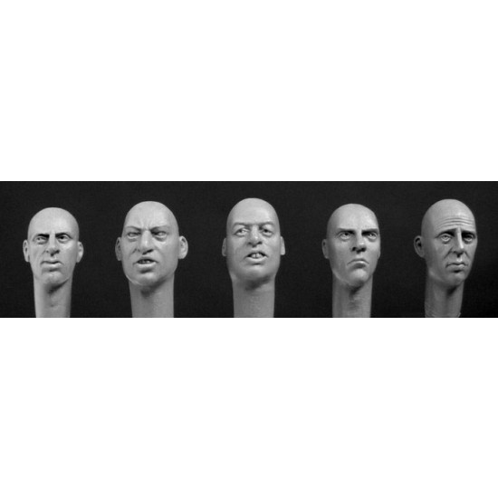 1/35 5x Spare Heads with Caucasian Features 1/35 5x Spare Heads with Caucasian Features