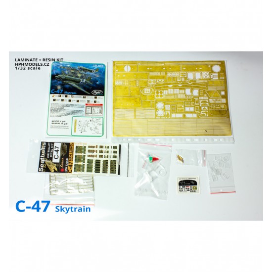 1/32 Douglas C-47 Skytrain (Laminate + Resin Kit) 1/32 Douglas C-47 Skytrain (Laminate + Resin Kit)