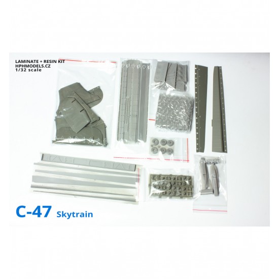 1/32 Douglas C-47 Skytrain (Laminate + Resin Kit) 1/32 Douglas C-47 Skytrain (Laminate + Resin Kit)