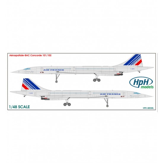 1/48 Aerospatiale Concorde Decals Air France and British Airways