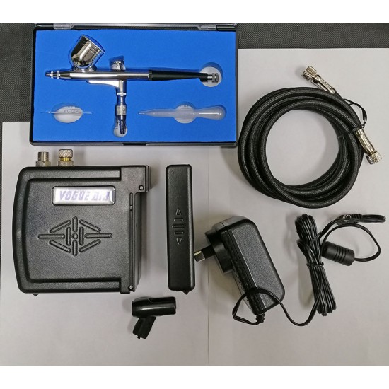Portable Mini Air Compressor w/Airbrush Portable Mini Air Compressor w/Airbrush