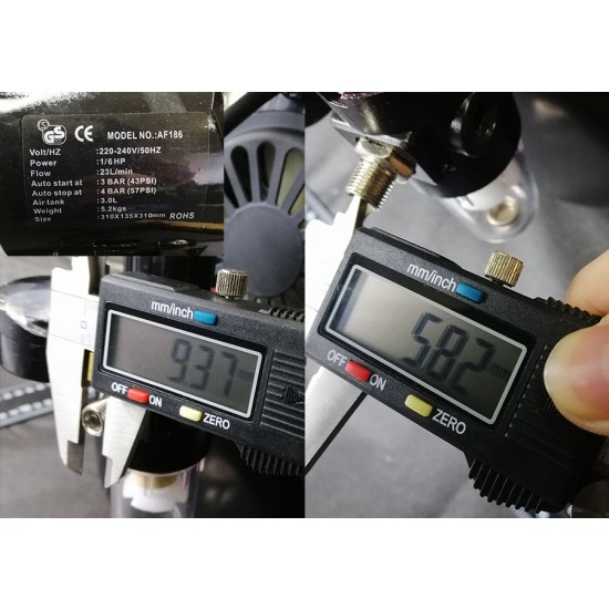 Airbrush Compressor (pump) w/Cooling Fan and Tank