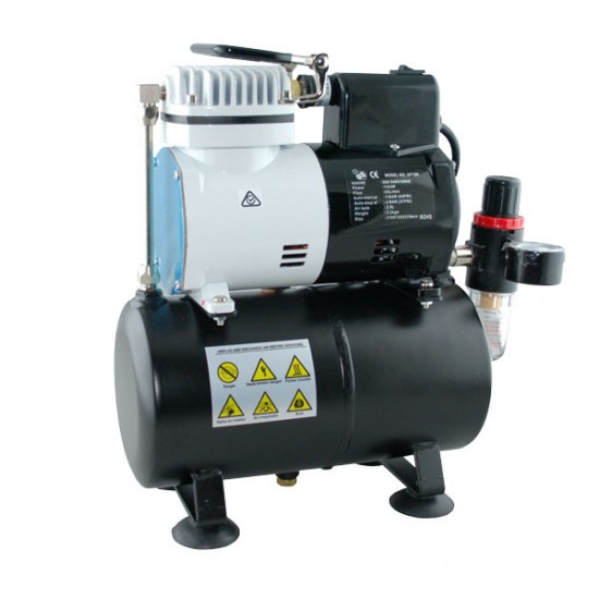 Airbrush Compressor (pump) w/Cooling Fan and Tank