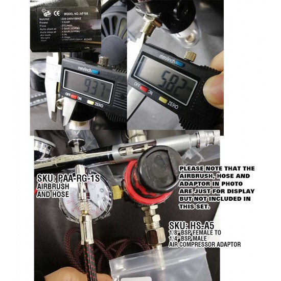 Airbrush Compressor (pump) w/Cooling Fan and Tank