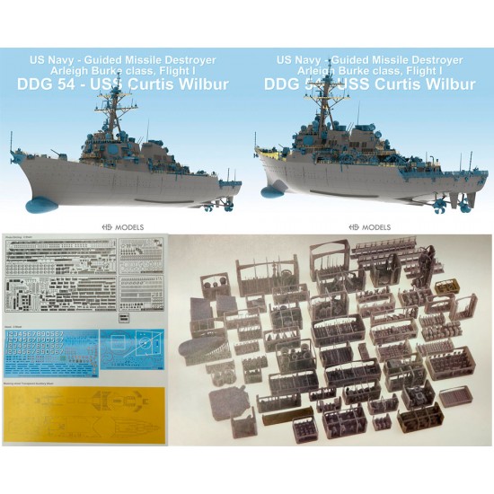 1/200 USS DDG-54 Curtis Wilber Upgrade Full Detail Set for I Love Kit 1/200 USS DDG-54 Curtis Wilber Upgrade Full Detail Set for I Love Kit
