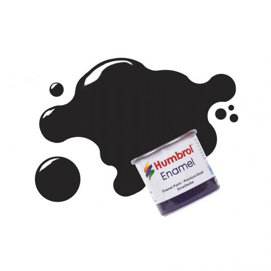 Enamel Paint - Black Gloss (14ml) Enamel Paint - Black Gloss (14ml)
