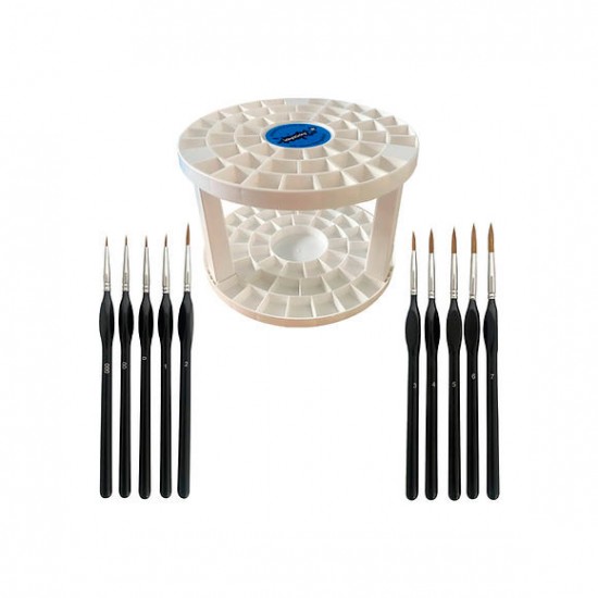 Paint Brush Set Holder & Natural LANGHAO Brushes Paint Brush Set Holder & Natural LANGHAO Brushes