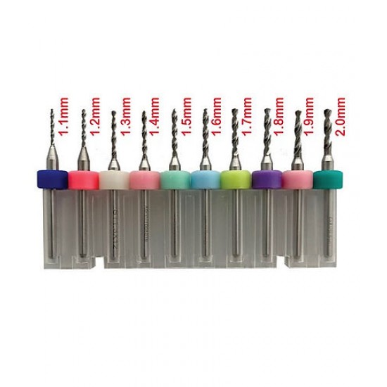 Tungsten Micro Drill Bits 0.3-3mm Set (31pcs) w/Pin Vise Handle Tungsten Micro Drill Bits 0.3-3mm Set (31pcs) w/Pin Vise Handle