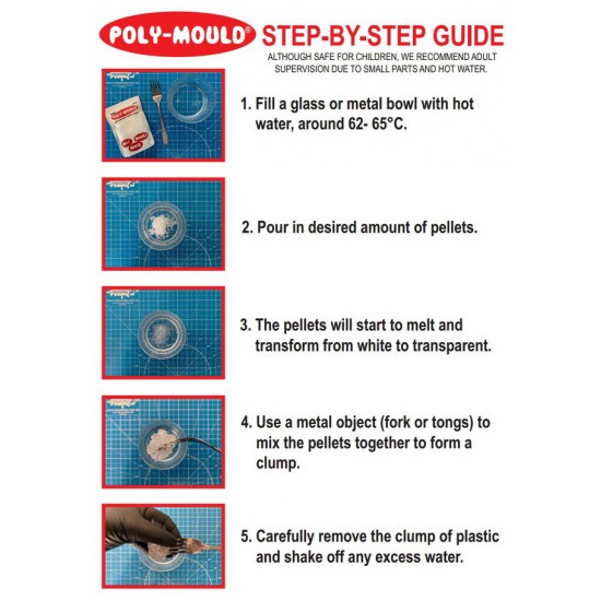 Poly-Mould 500gm (hand moldable plastic pellets) Poly-Mould 500gm (hand moldable plastic pellets)